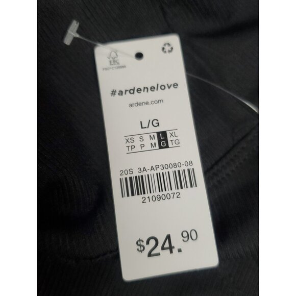 Ardene Women's V-Waist Flare Leggings Black 21090072 Sz. L NEW - Picture 4 of 4